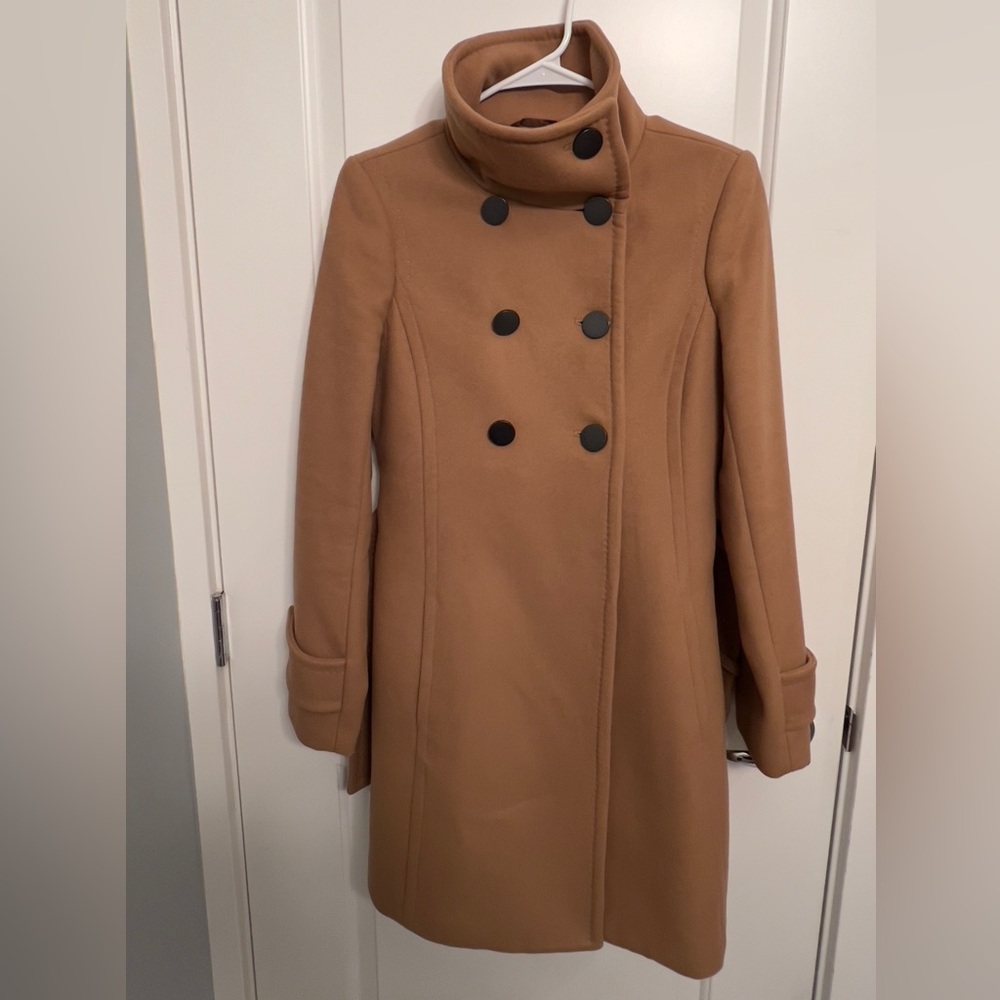Babaton Double-Breasted Camel Coat